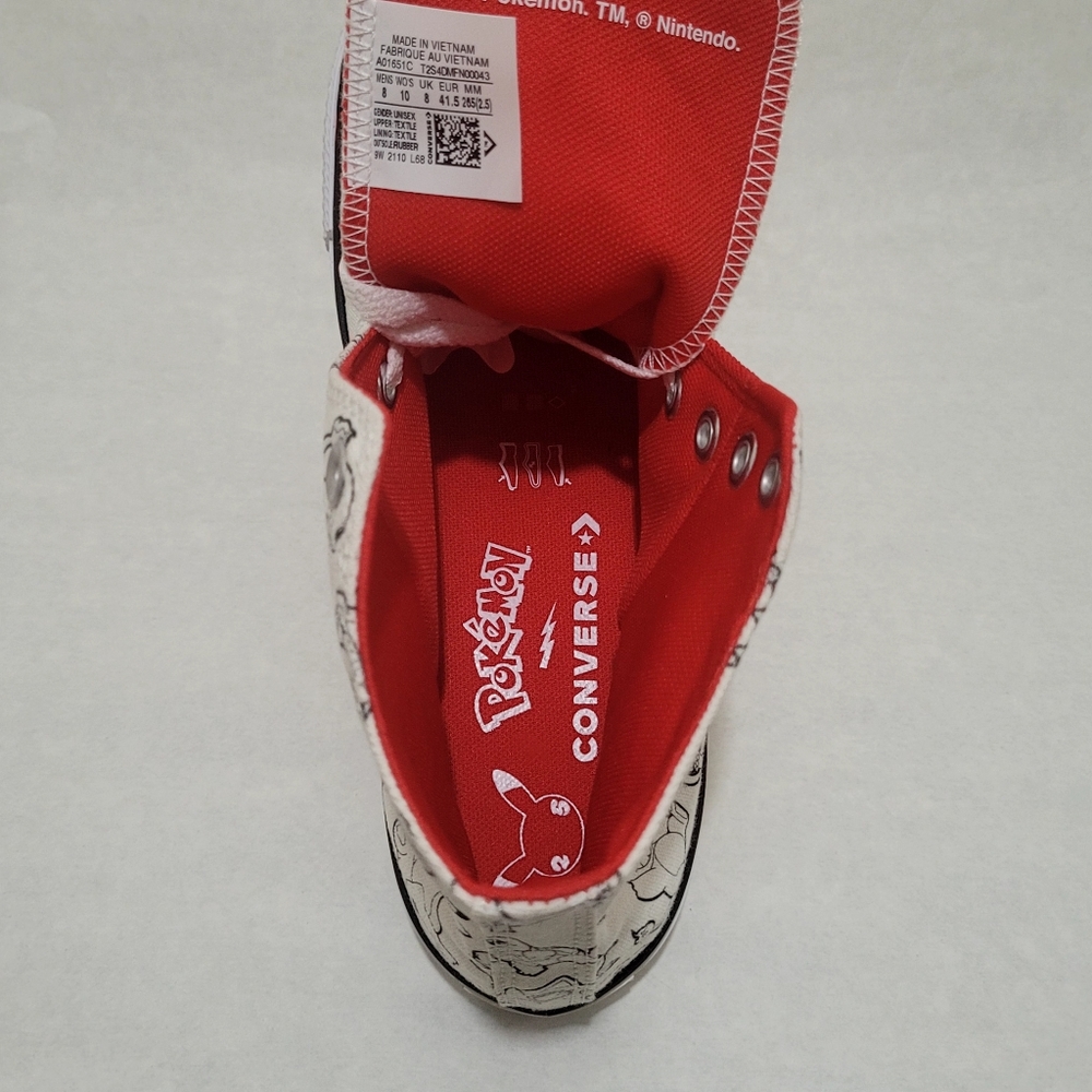 Converse Chuck Taylor All Star Pokémon Poke Ball High Top Sneakers - Picture 11 of 16